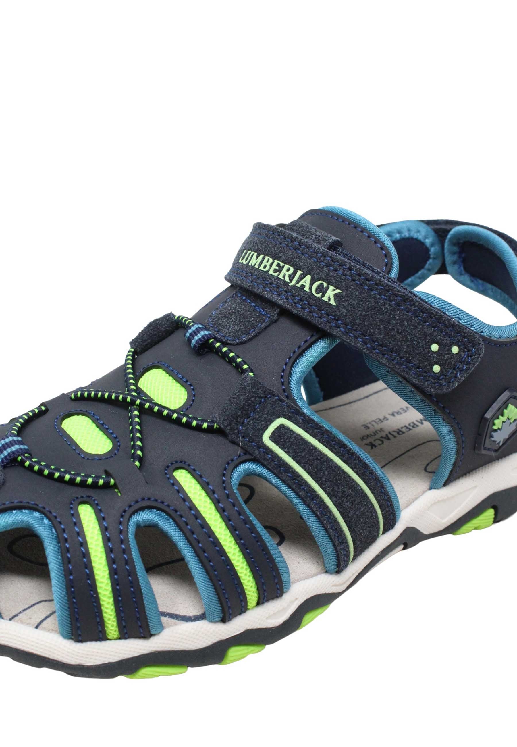 Sandali con strappi Blu Lumberjack
