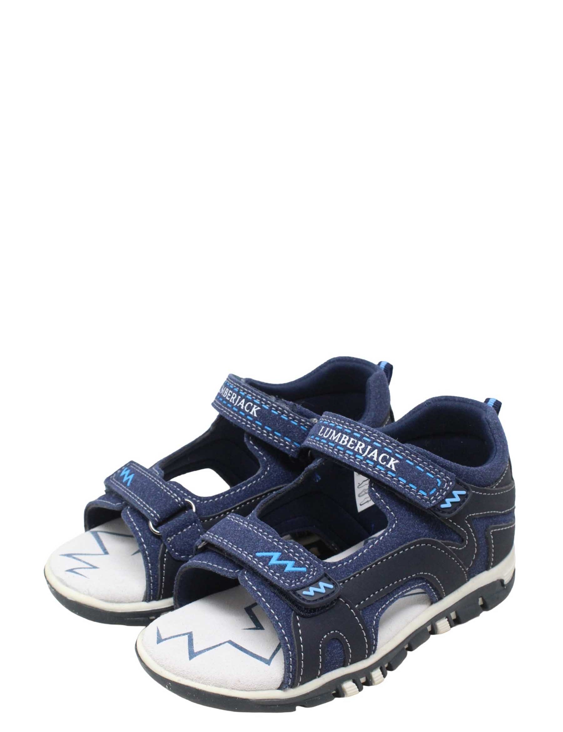 Sandali con strappi Blu Lumberjack