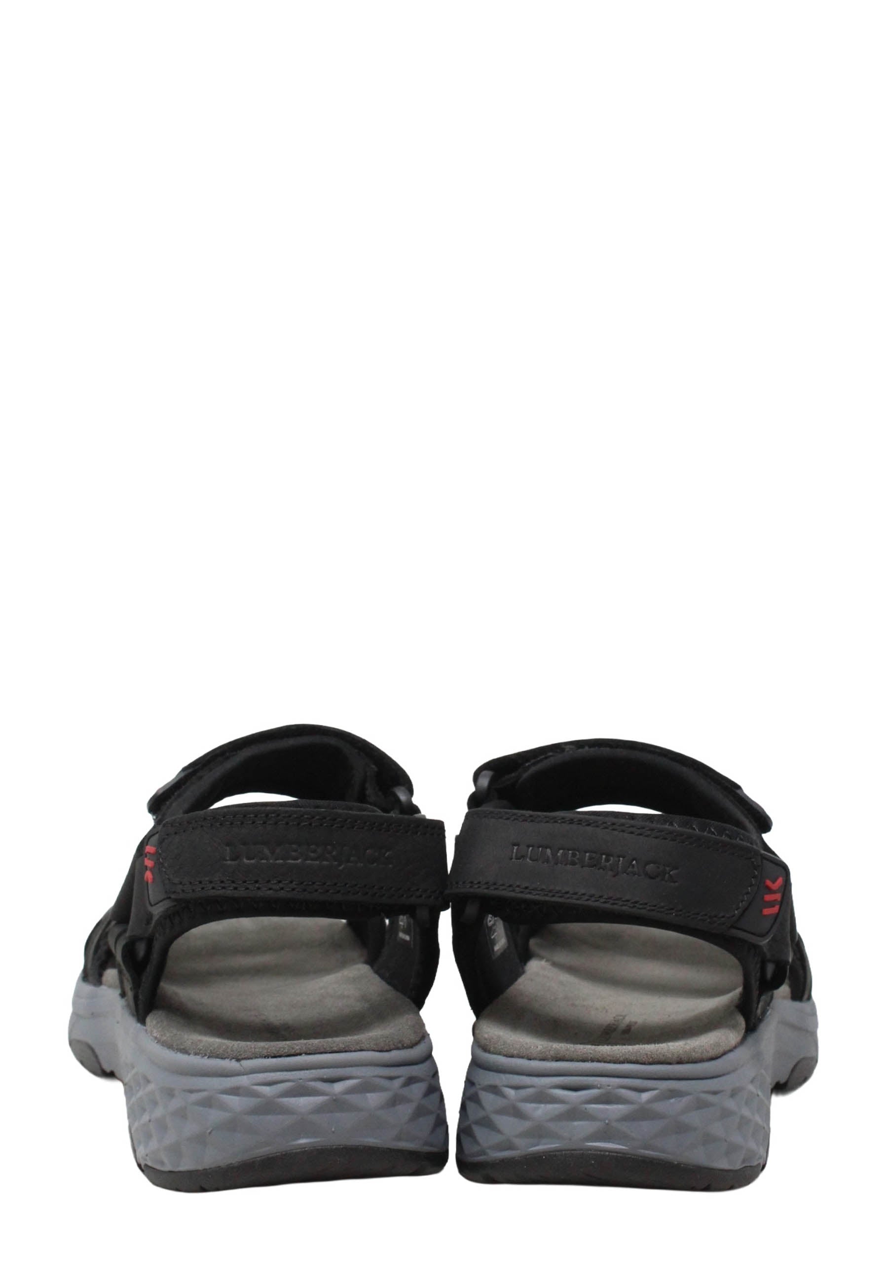 Sandali con strappi Nero Lumberjack