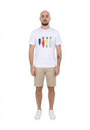 T-shirt Bianco Borgoni Jeans