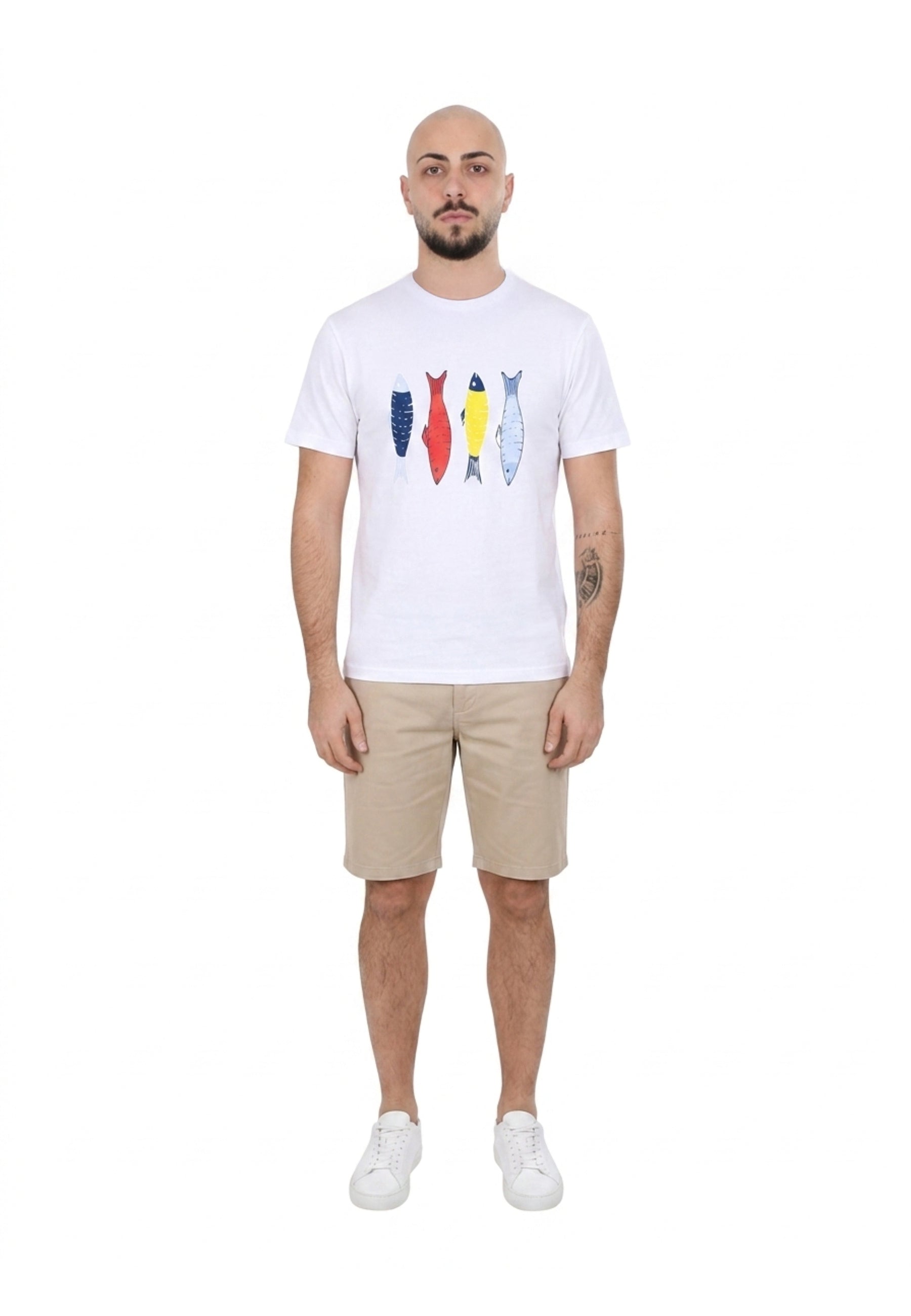 T-shirt Bianco Borgoni Jeans