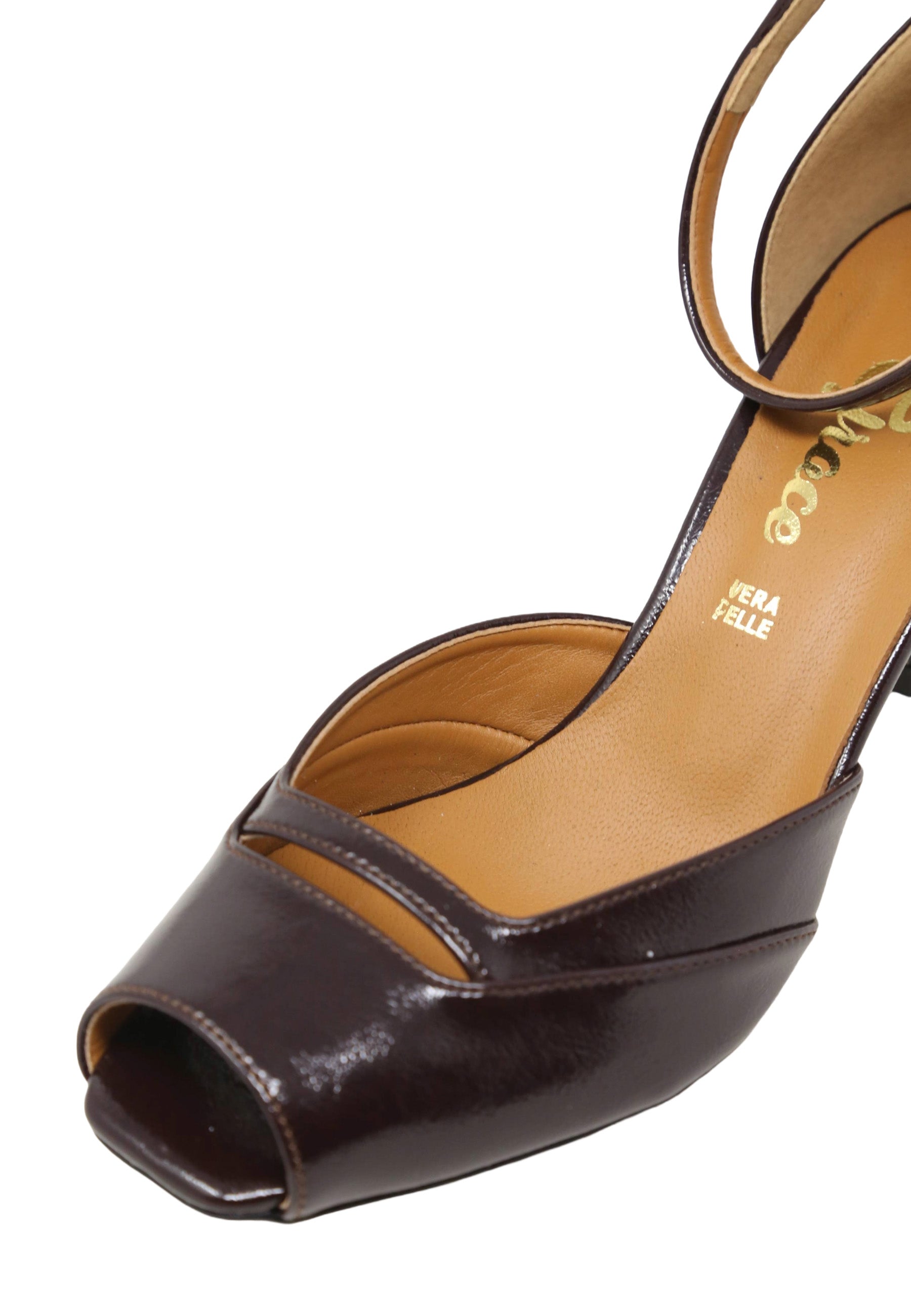Sandali tacco Marrone Scuro Grace Shoes
