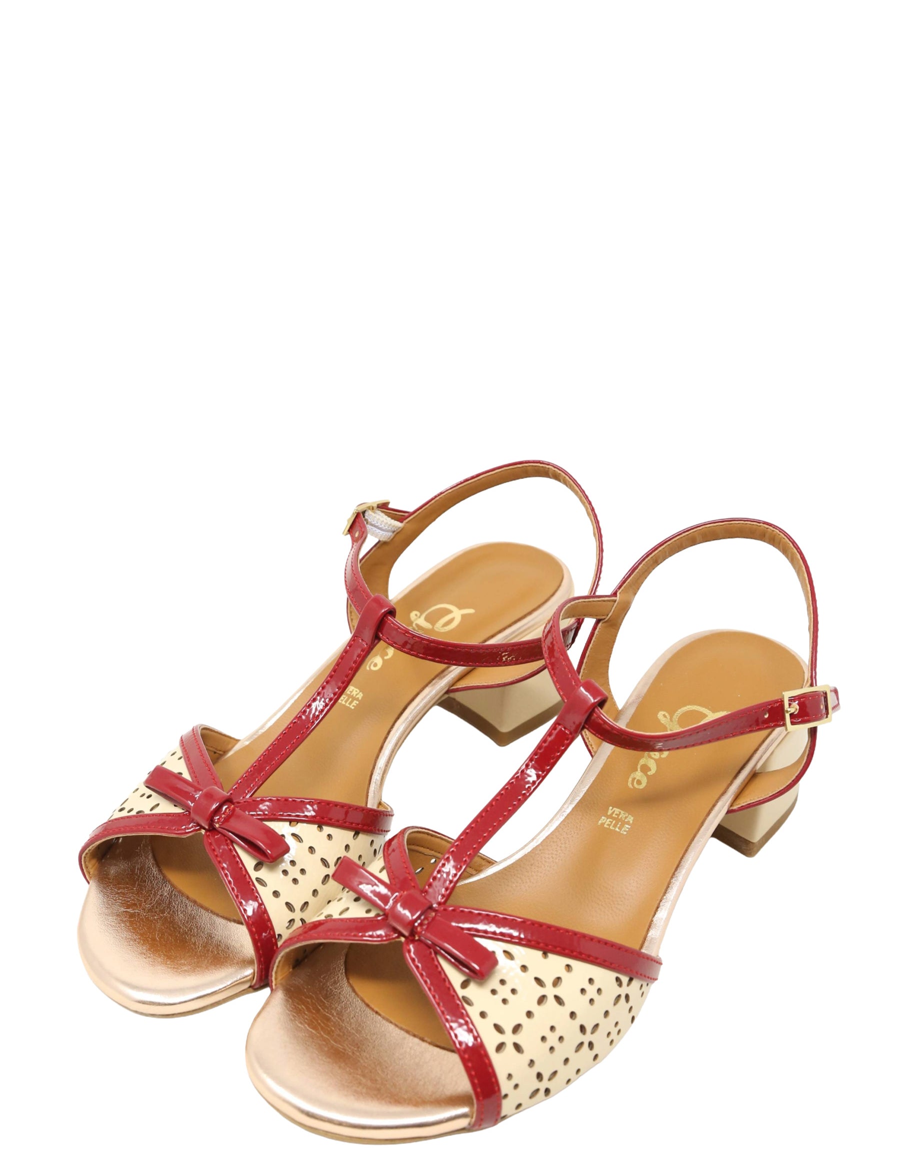 Sandali tacco Rosso Grace Shoes