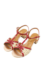 Sandali tacco Rosso Grace Shoes