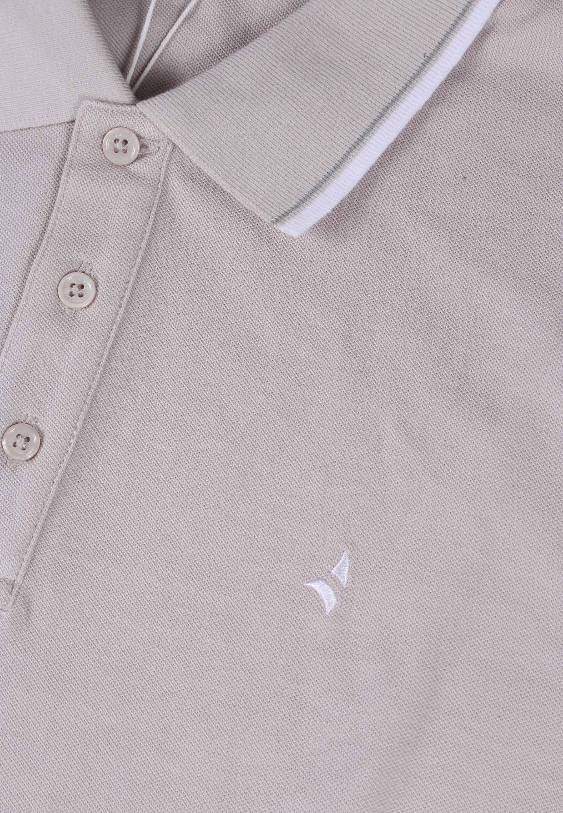 Polo Beige Bianco Navigare