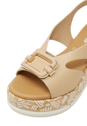 Sandali zeppa Beige Susimoda