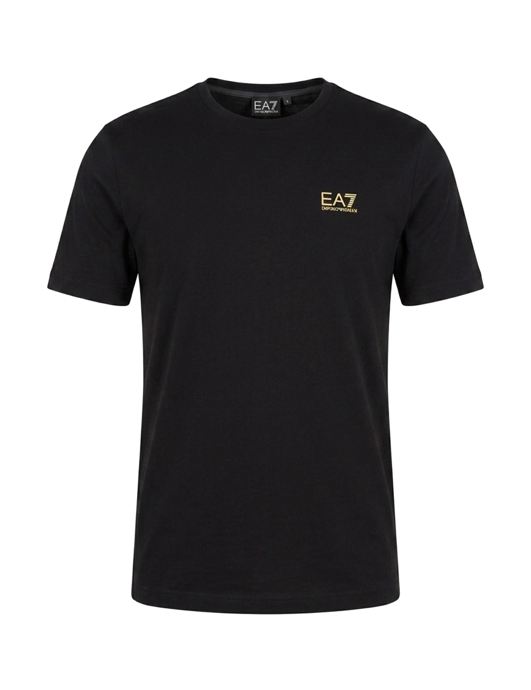 T-shirt Nero Giallo Ea7 Emporio Armani
