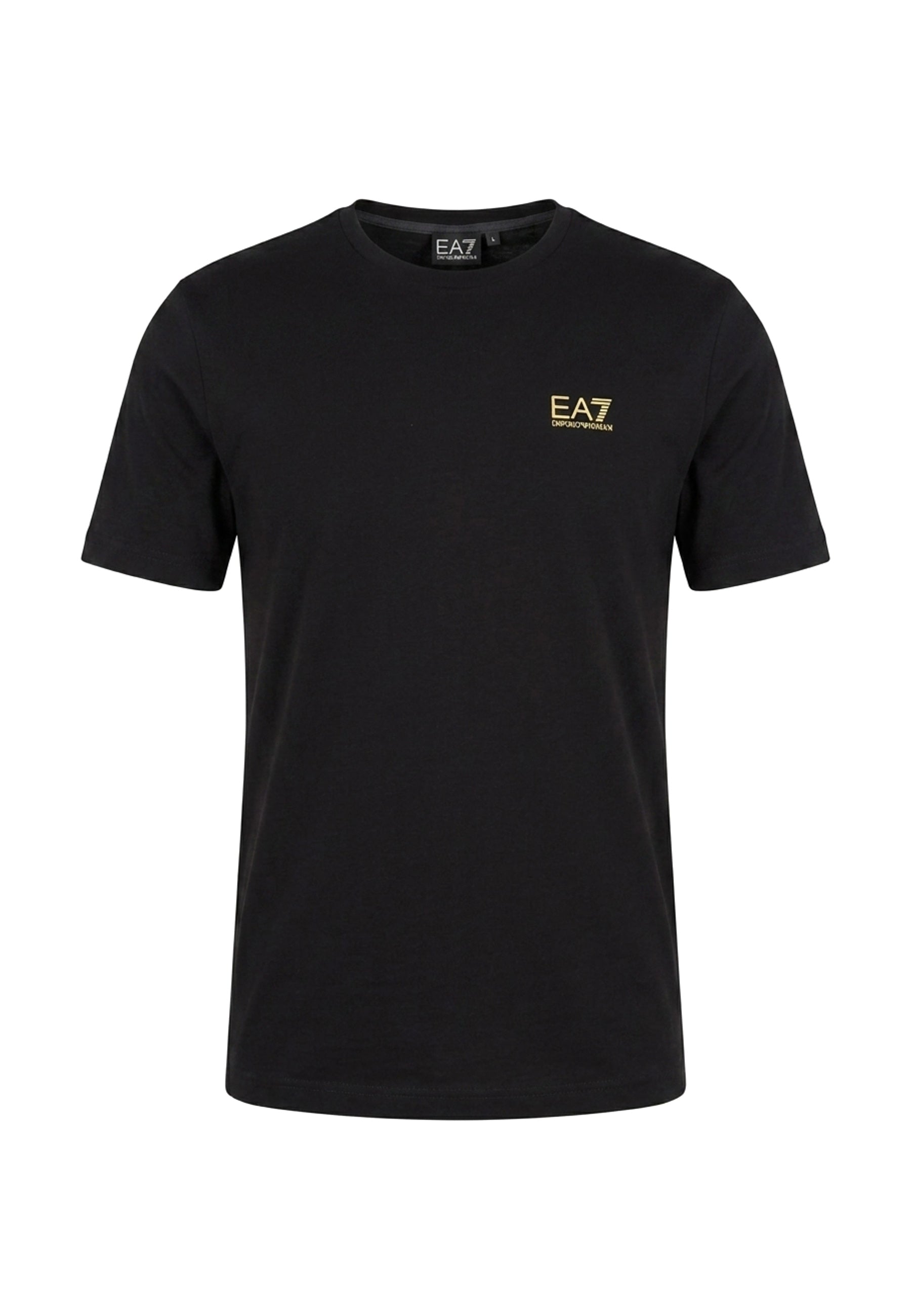 T-shirt Nero Giallo Ea7 Emporio Armani