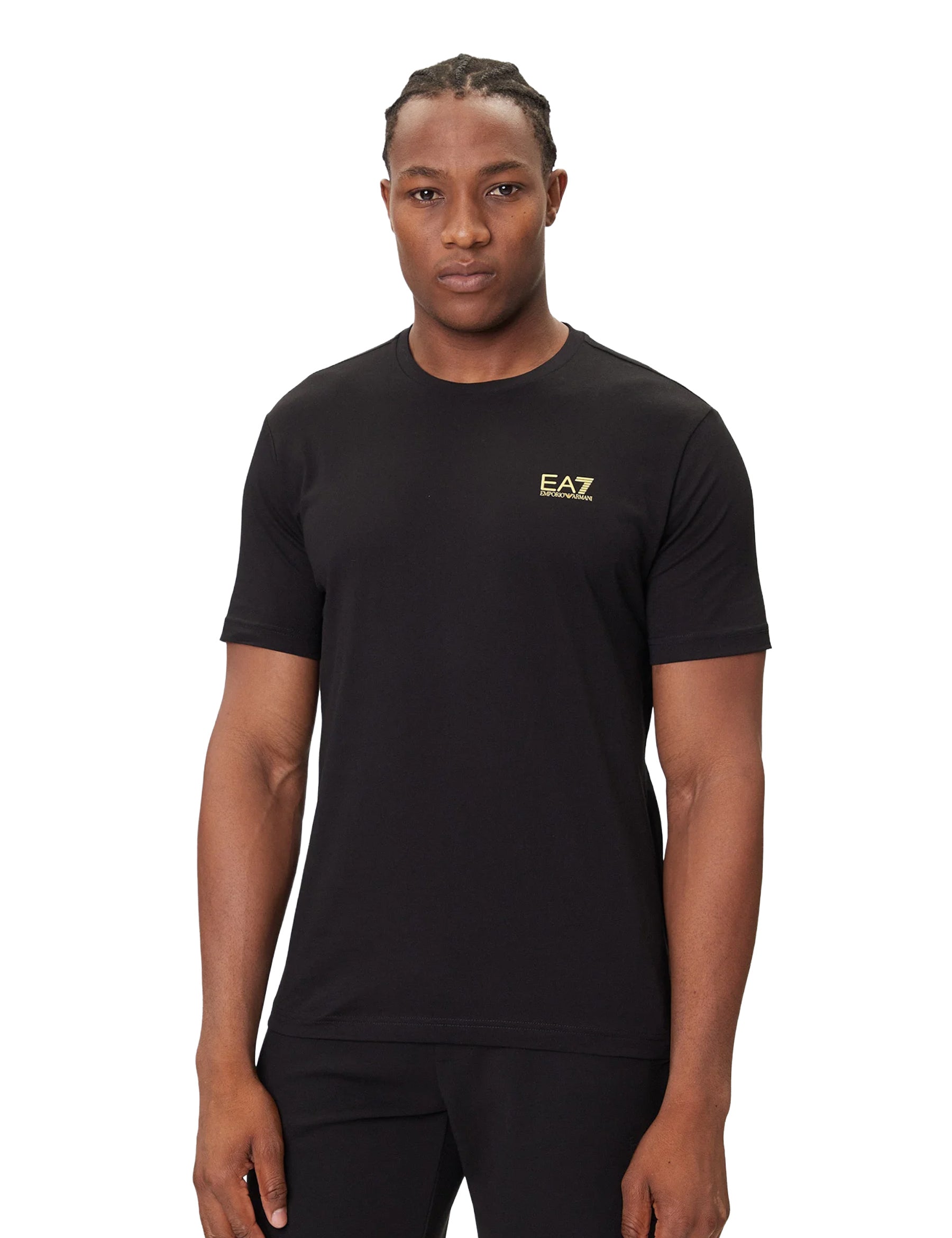 T-shirt Nero Giallo Ea7 Emporio Armani