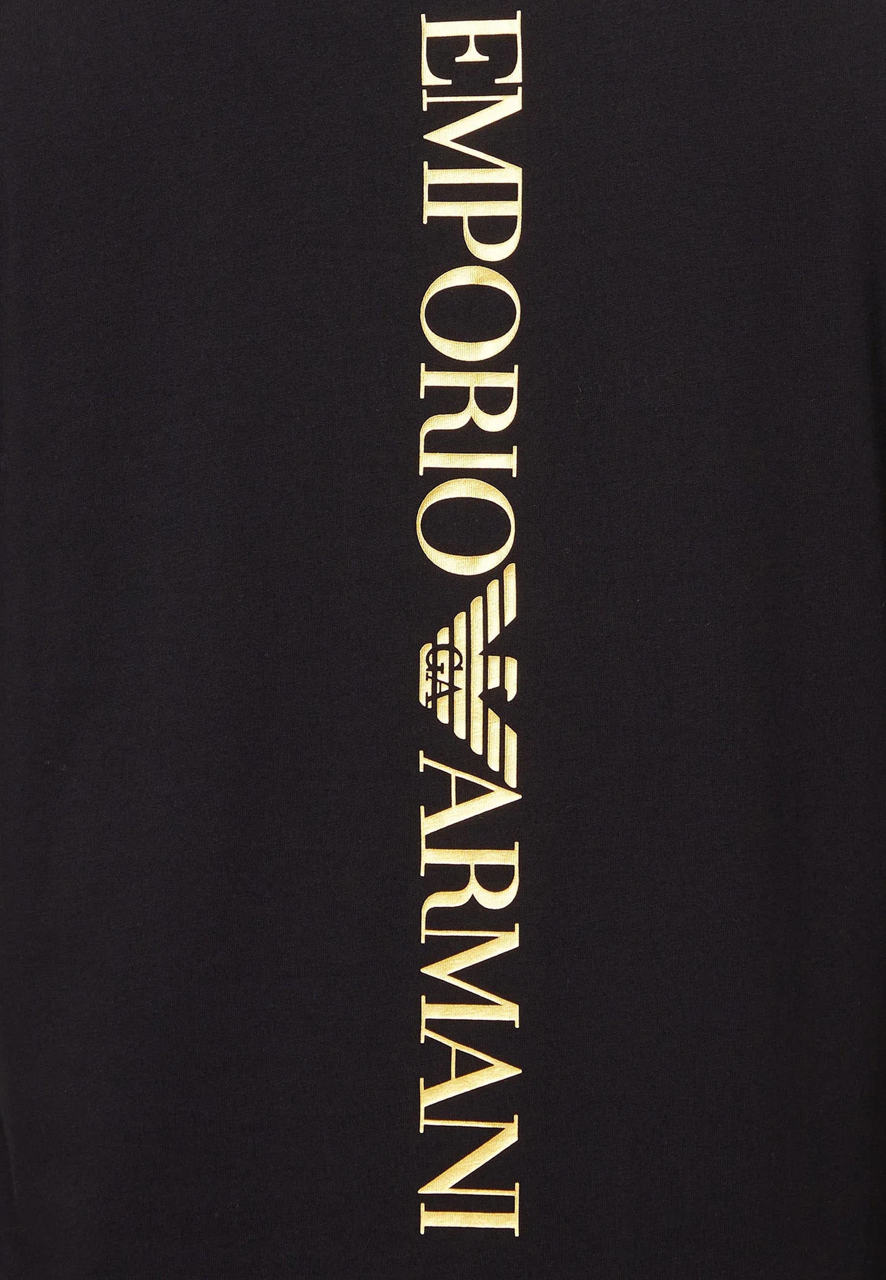 T-shirt Nero Giallo Ea7 Emporio Armani