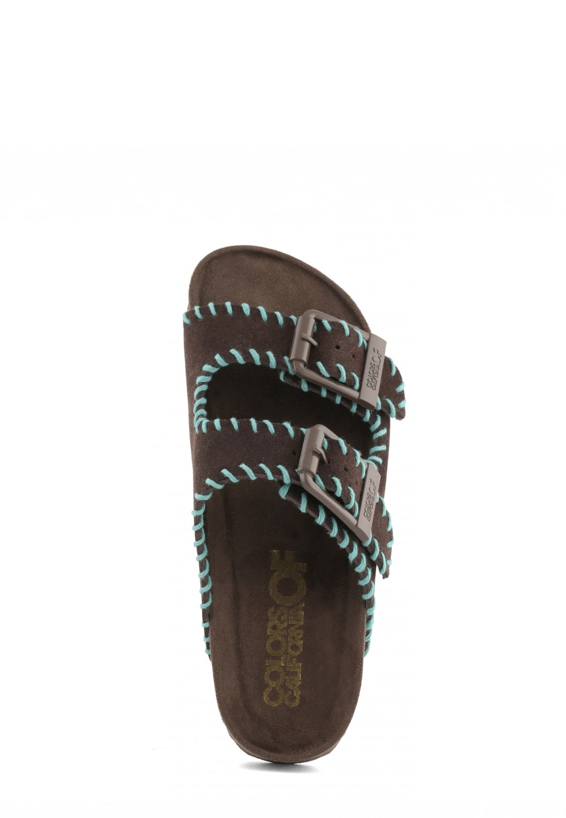 Sandali Marrone Scuro Colors Of California