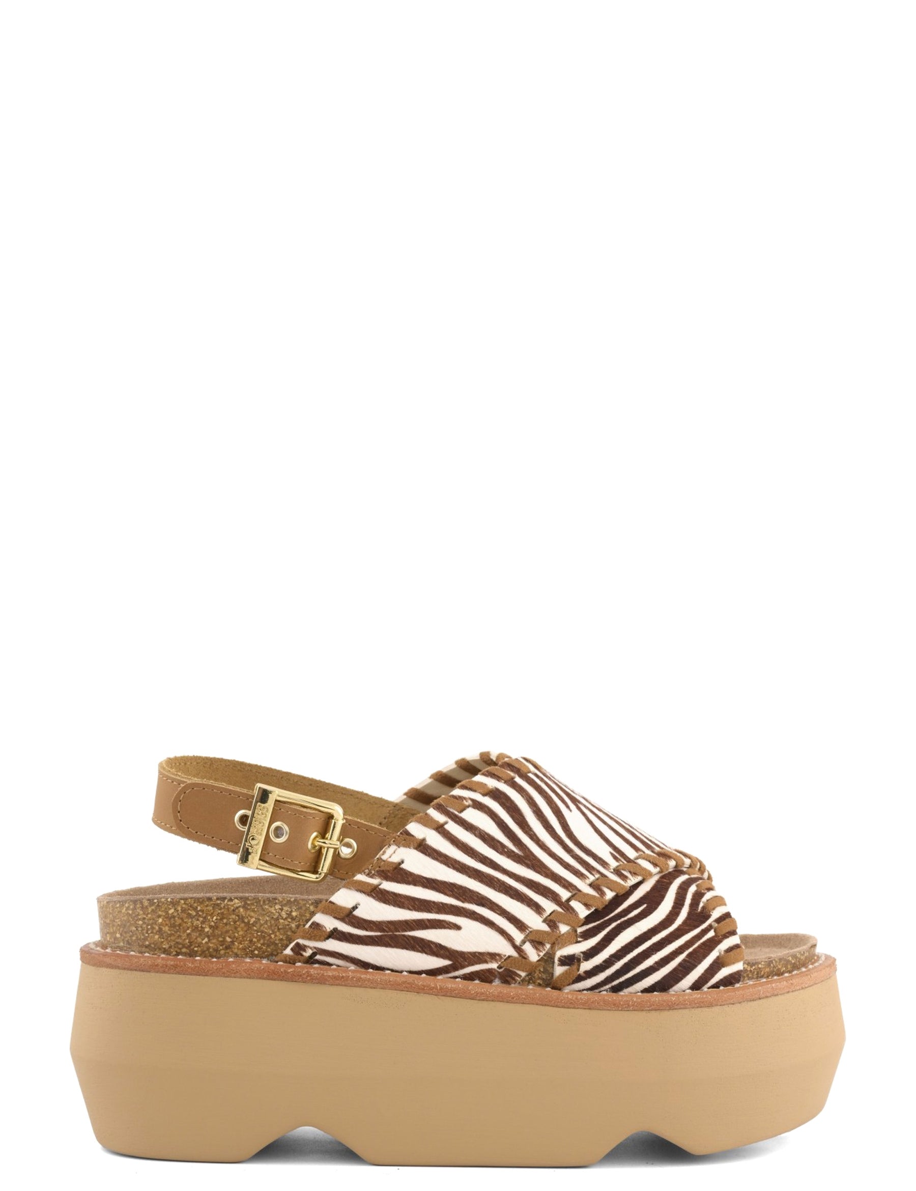 Sandali zeppa Beige Colors Of California