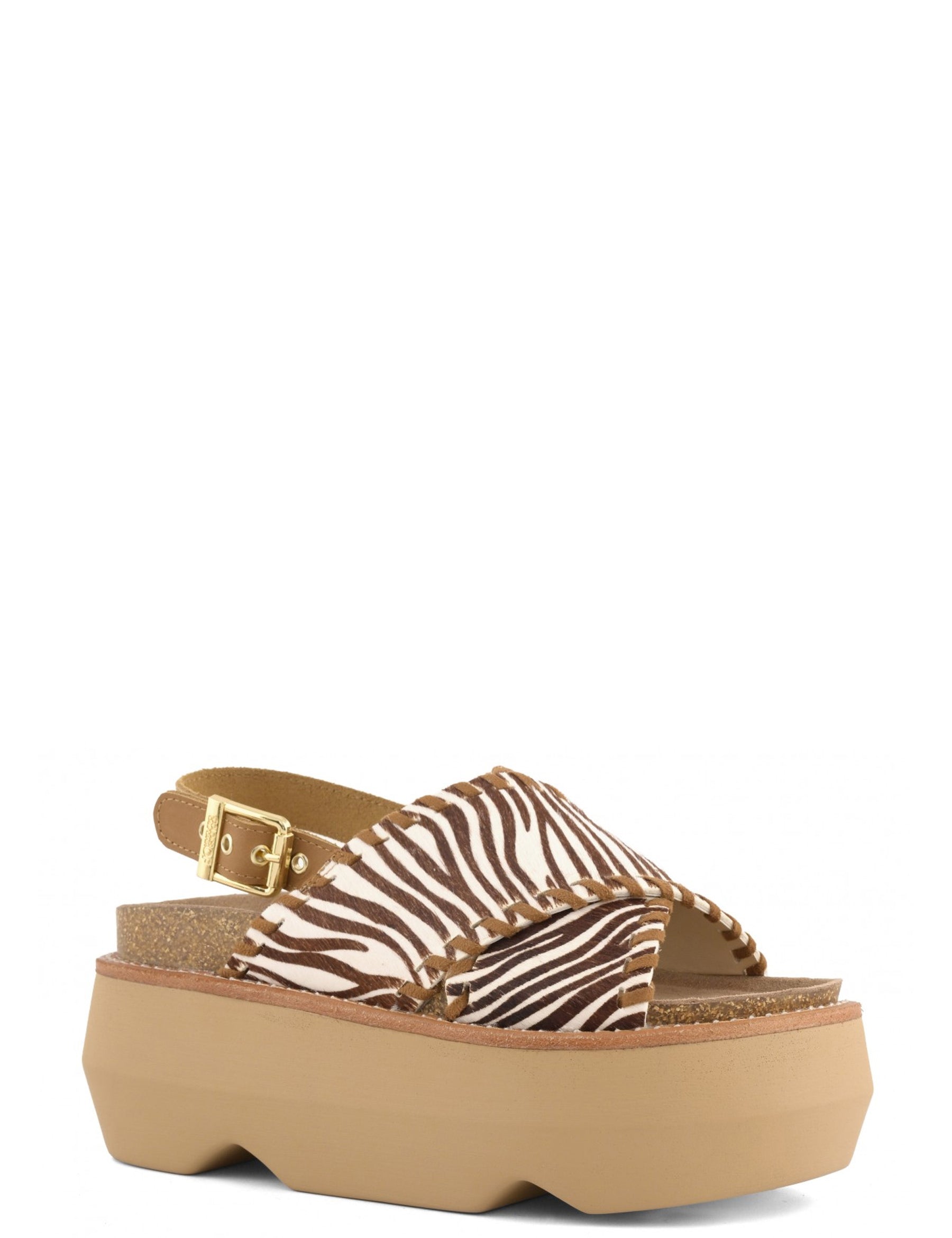 Sandali zeppa Beige Colors Of California