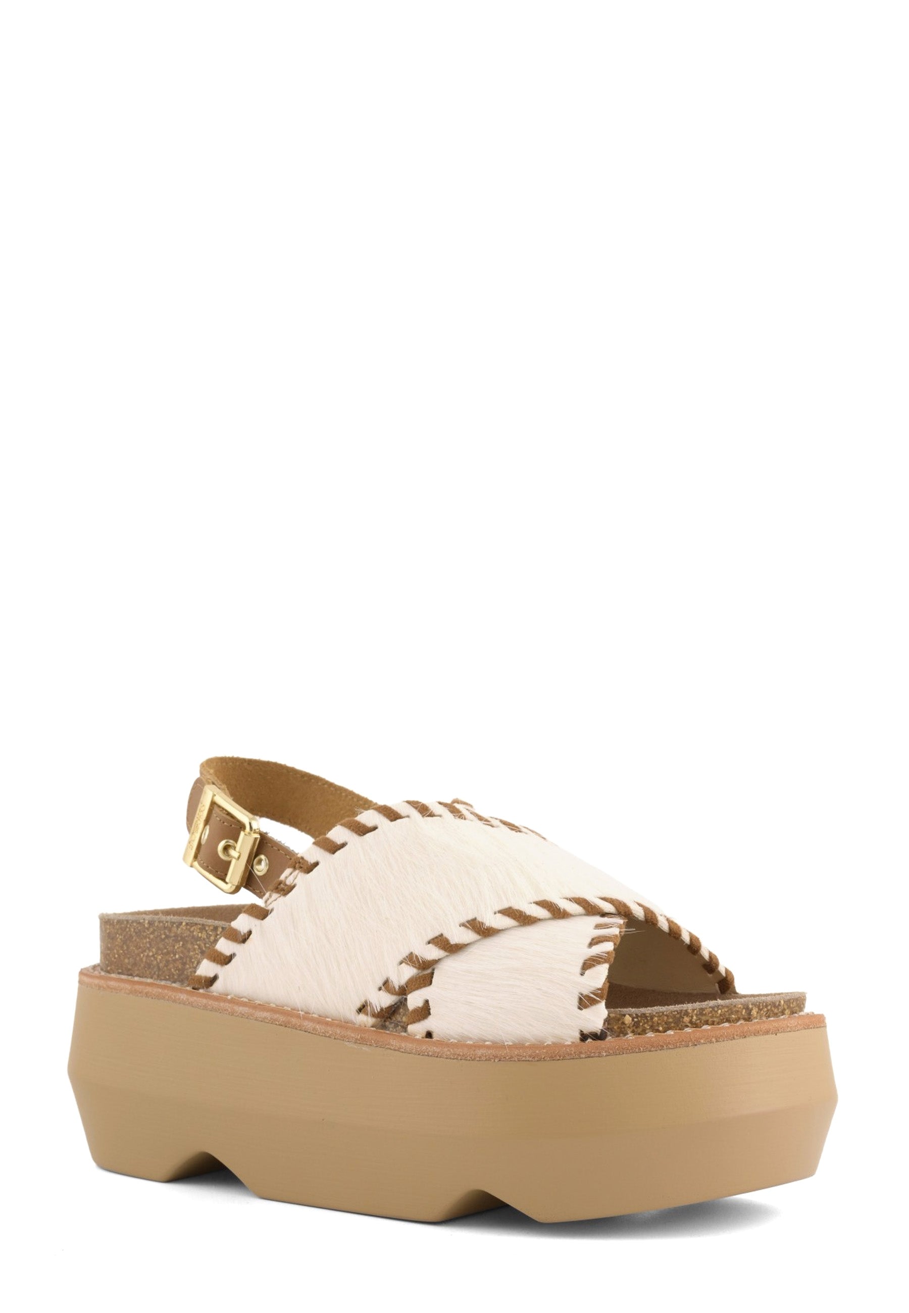Sandali zeppa Bianco Colors Of California