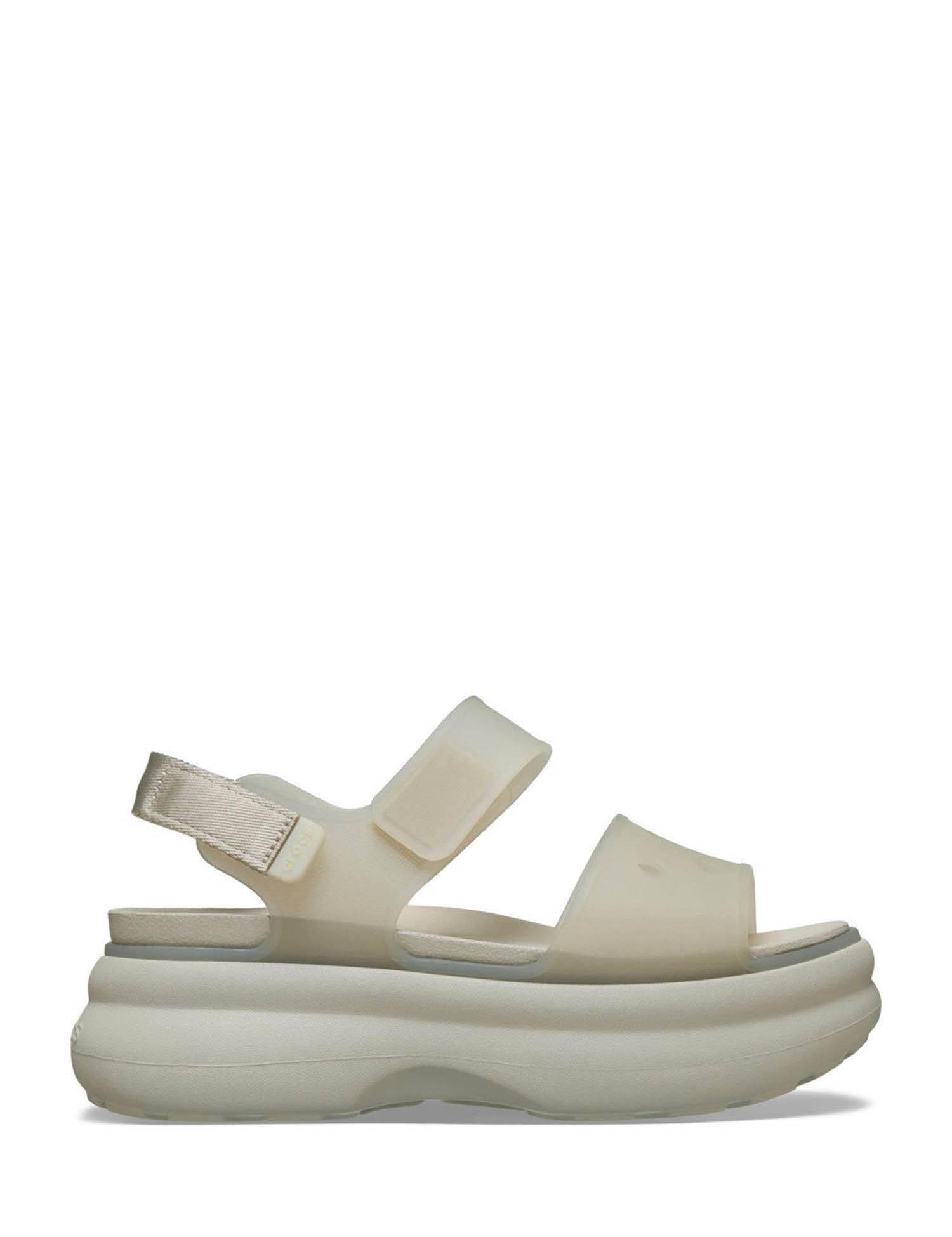 Sandali zeppa Beige Crocs