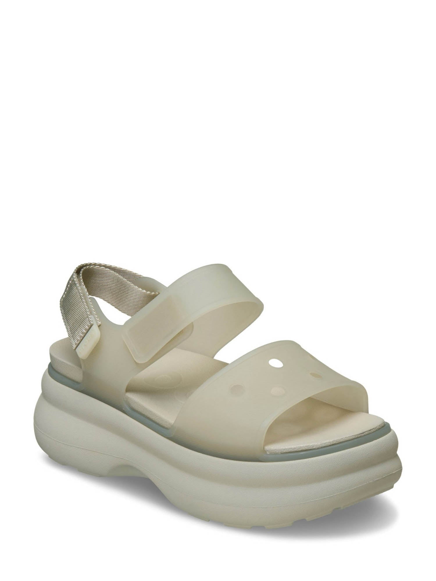 Sandali zeppa Beige Crocs