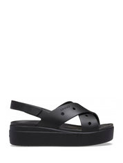 Sandali zeppa Nero Crocs