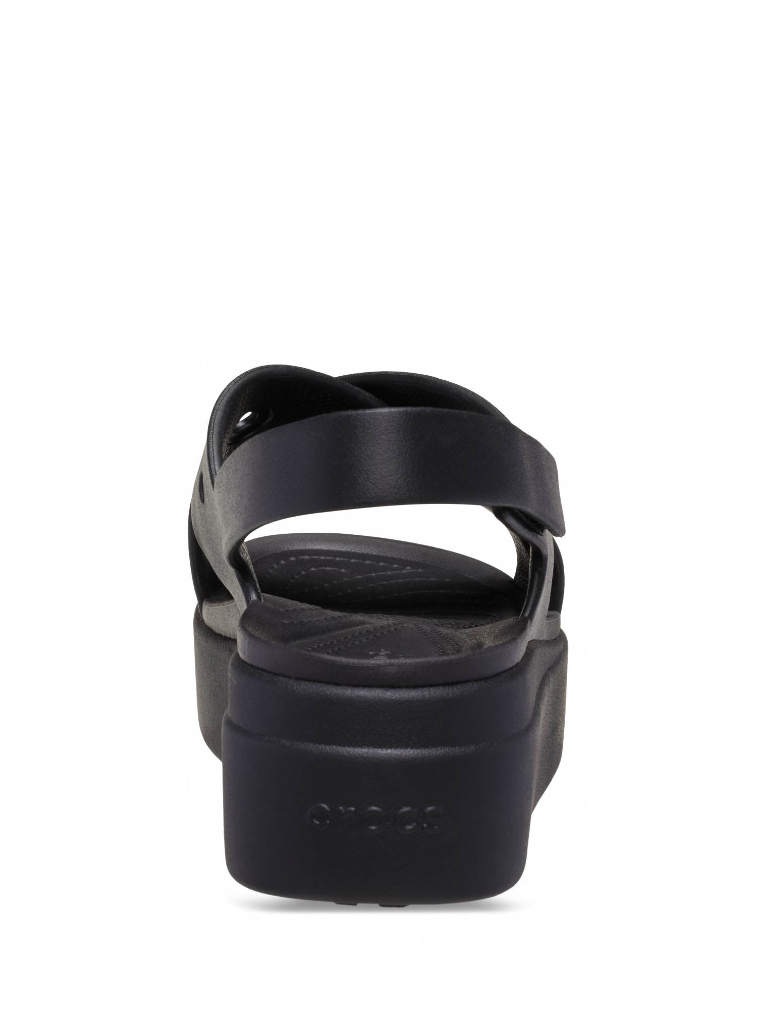 Sandali zeppa Nero Crocs