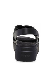Sandali zeppa Nero Crocs