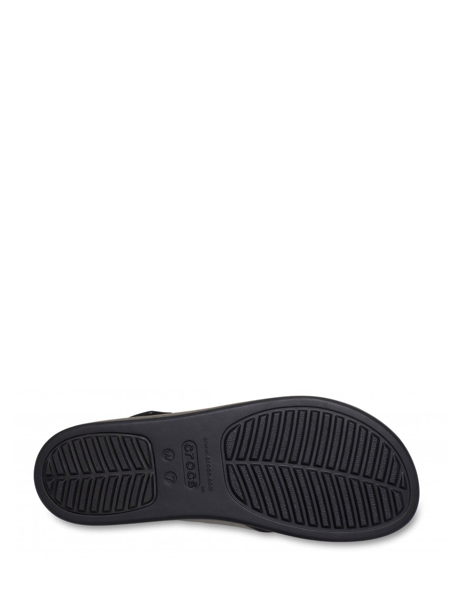 Sandali zeppa Nero Crocs
