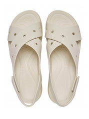 Sandali zeppa Avorio Crocs