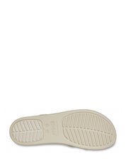 Sandali zeppa Avorio Crocs