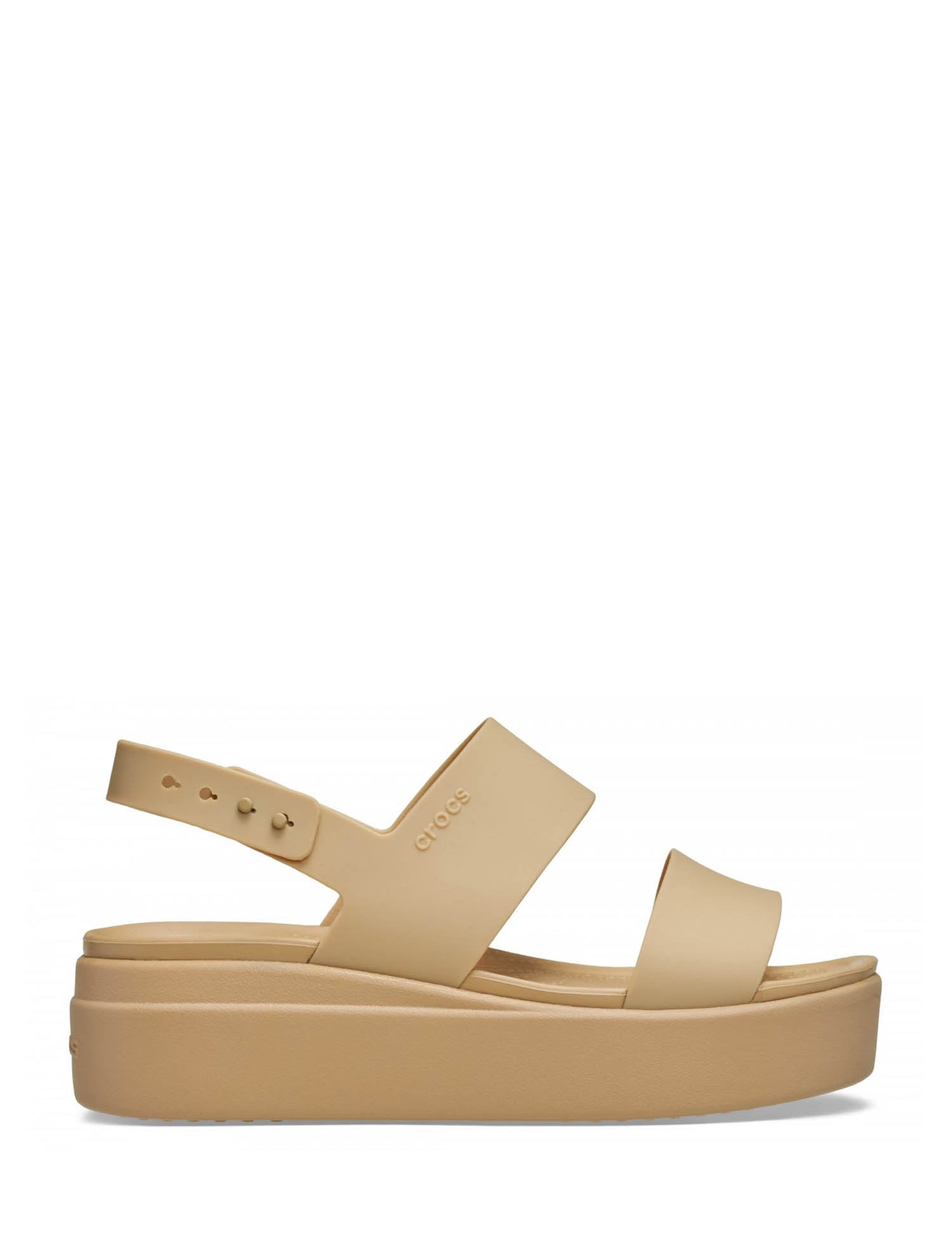 Sandali zeppa Beige Crocs