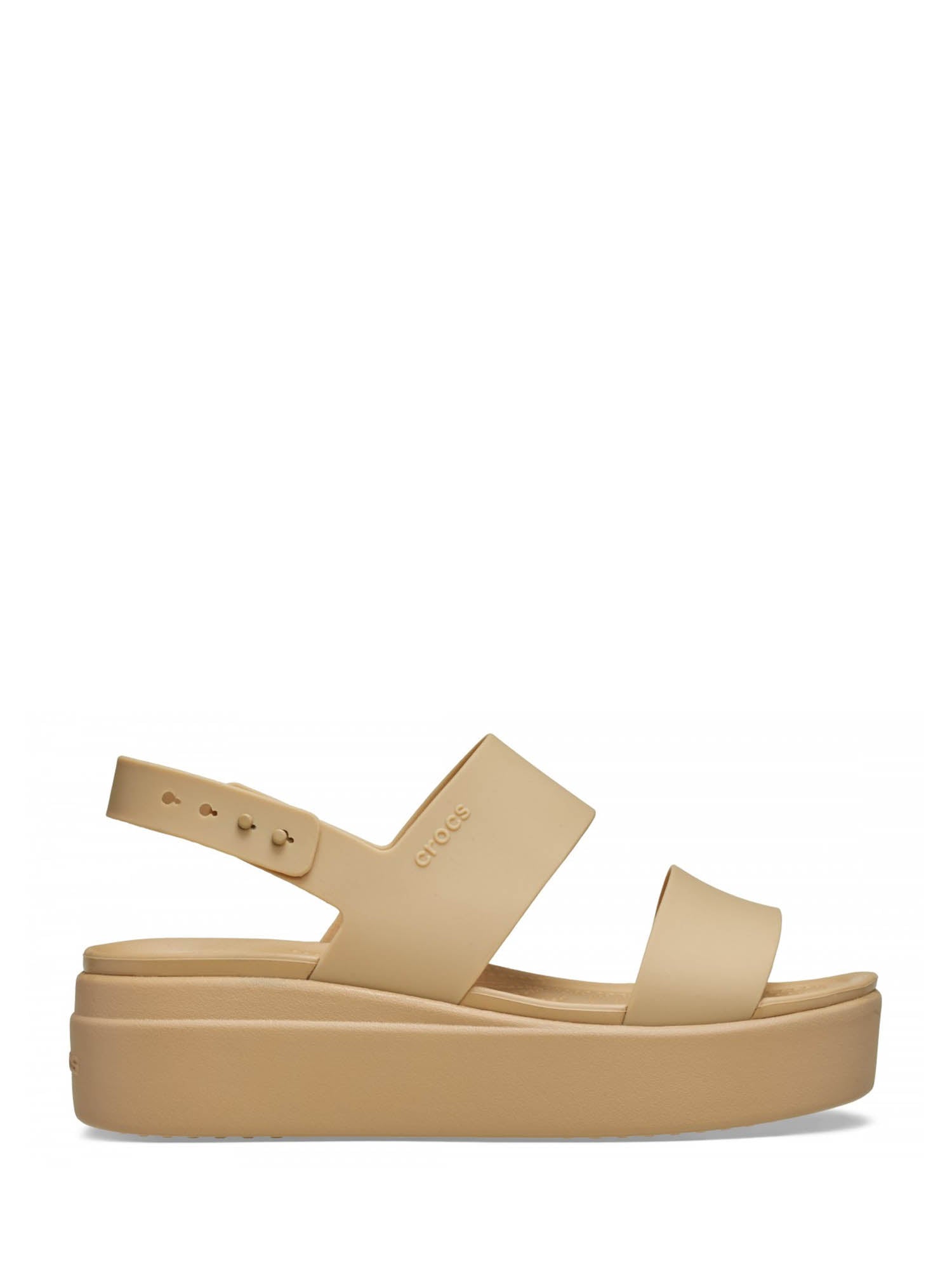 Sandali zeppa Beige Crocs