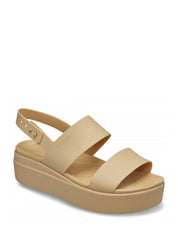 Sandali zeppa Beige Crocs