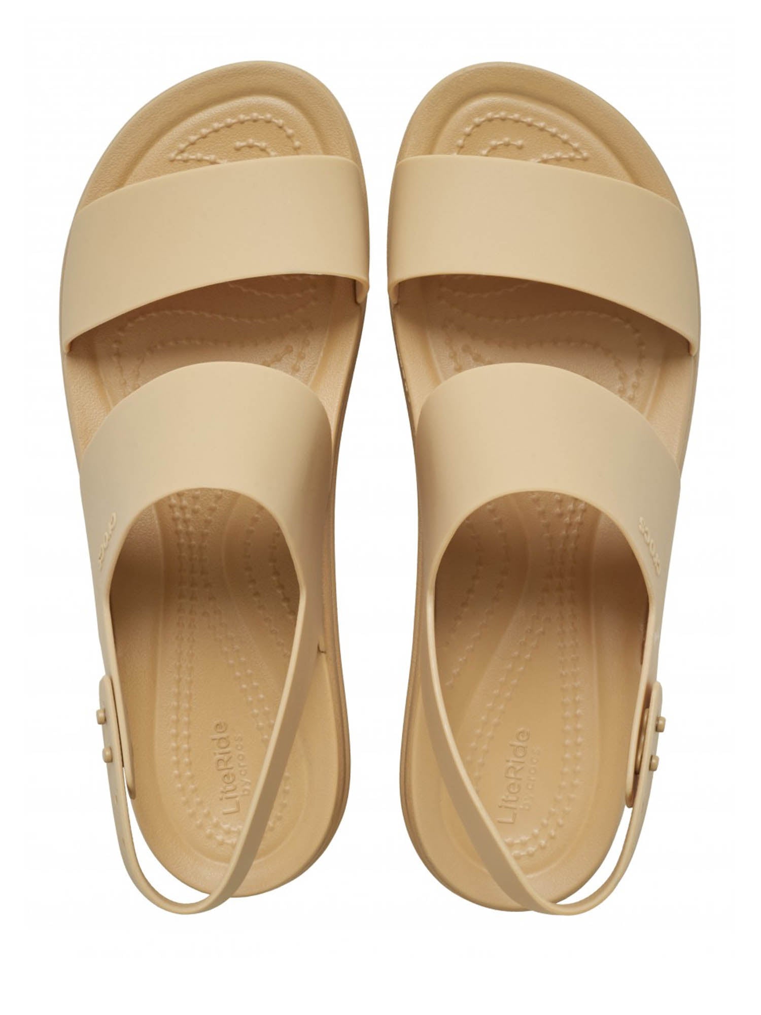 Sandali zeppa Beige Crocs