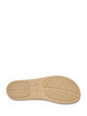 Sandali zeppa Beige Crocs