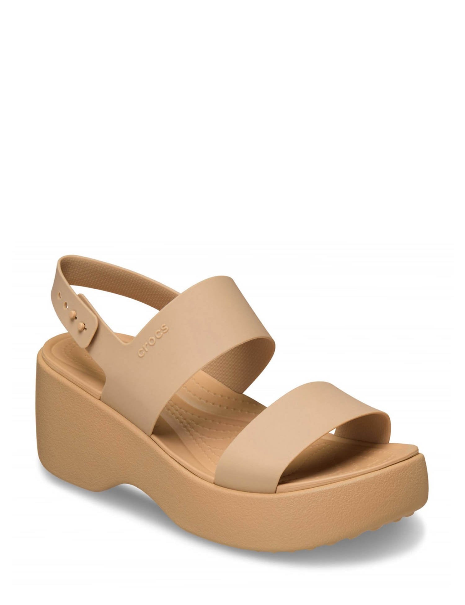 Sandali zeppa Beige Crocs