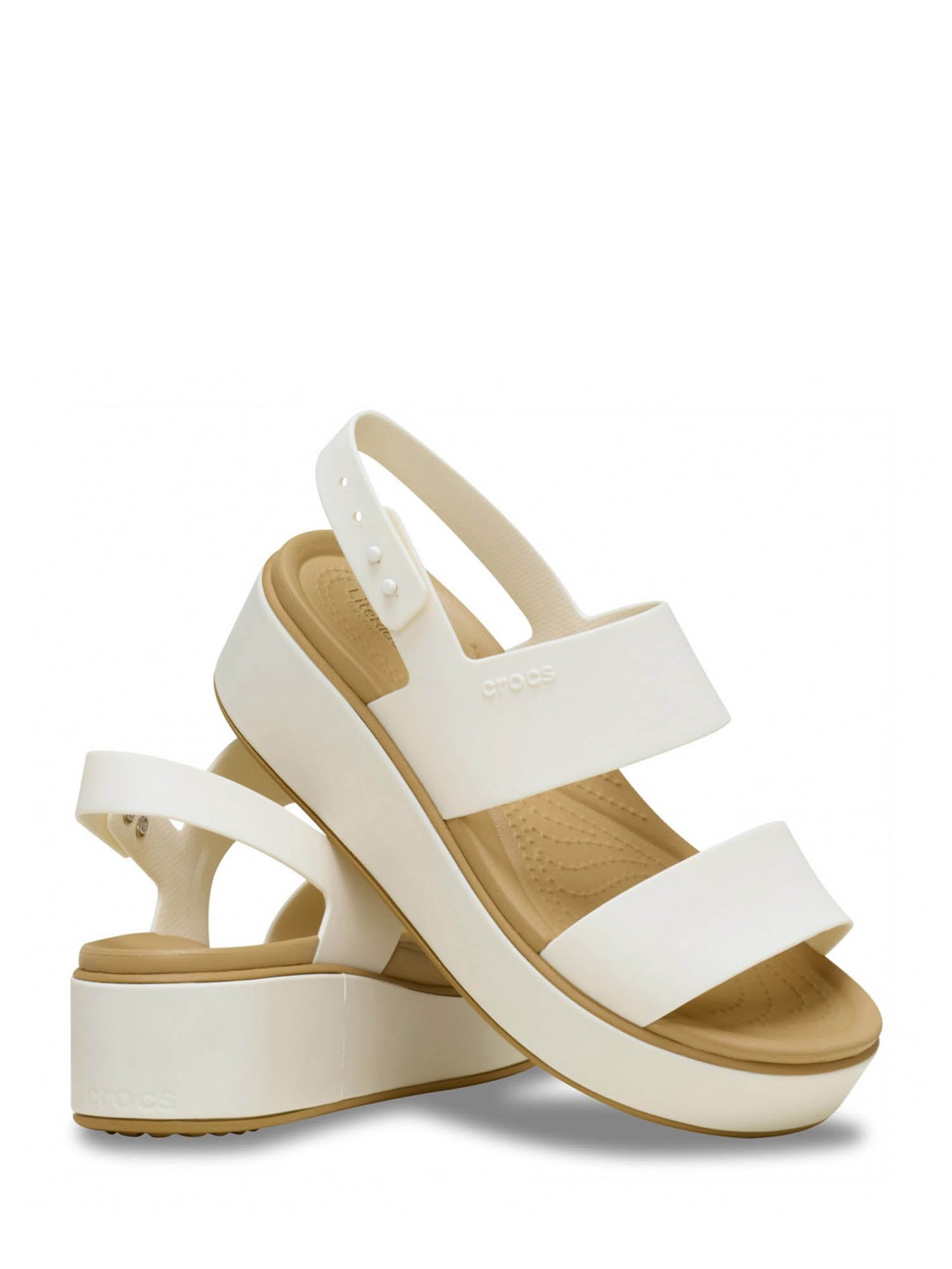 Sandali zeppa Bianco Crocs