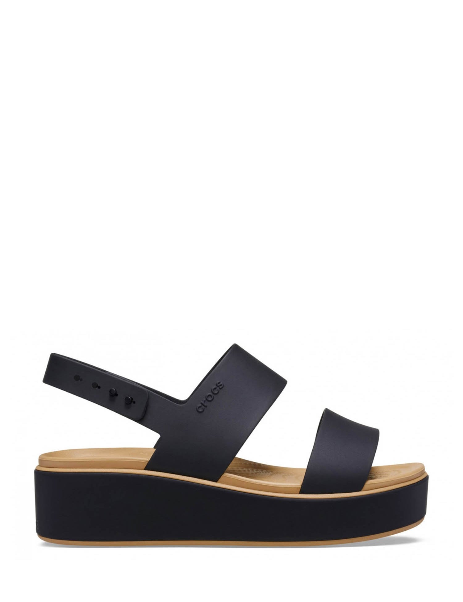 Sandali zeppa Nero Crocs