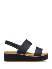 Sandali zeppa Nero Crocs
