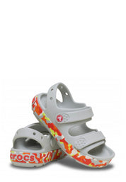 Sandali con strappi Grigio Crocs