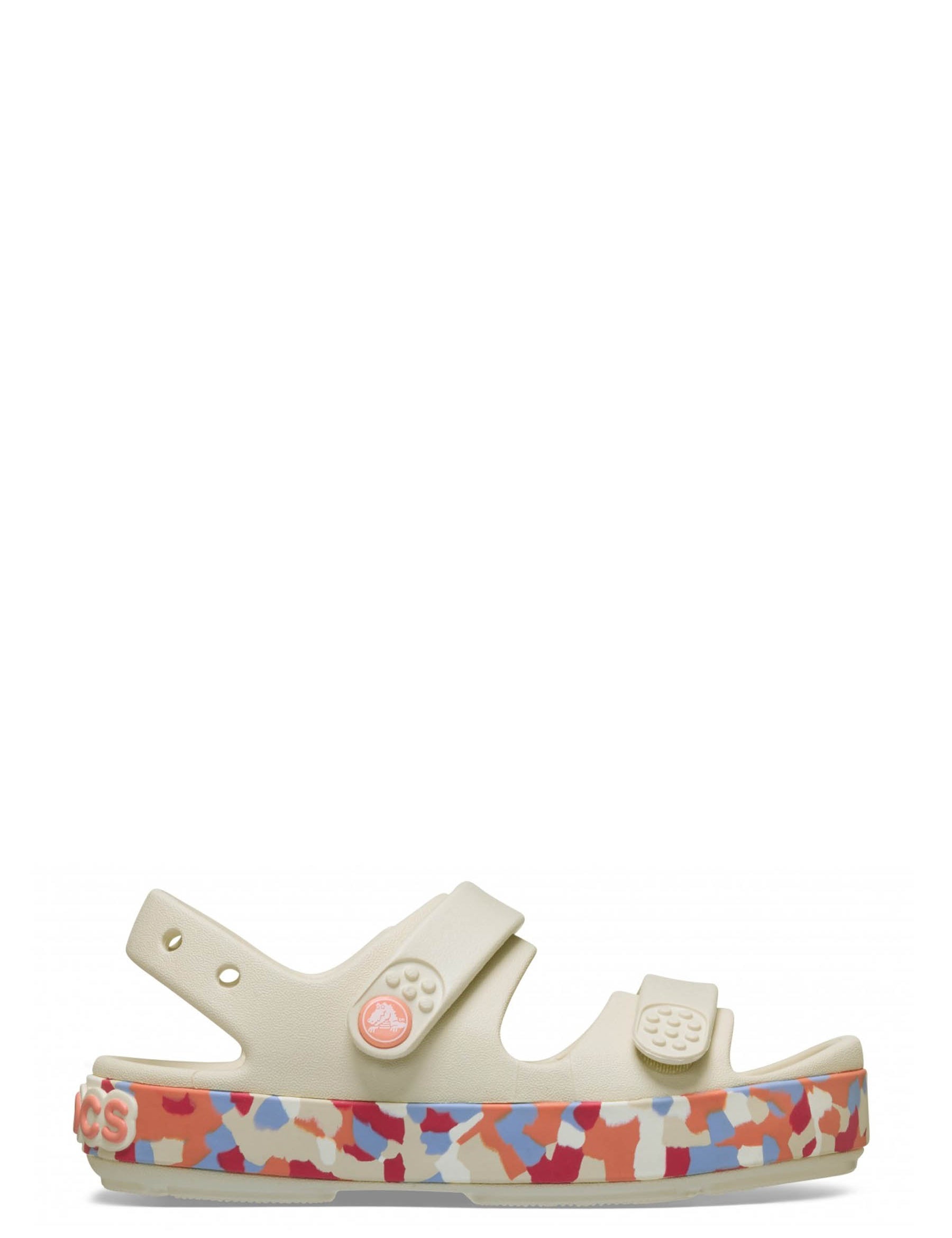 Sandali con strappi Beige Crocs