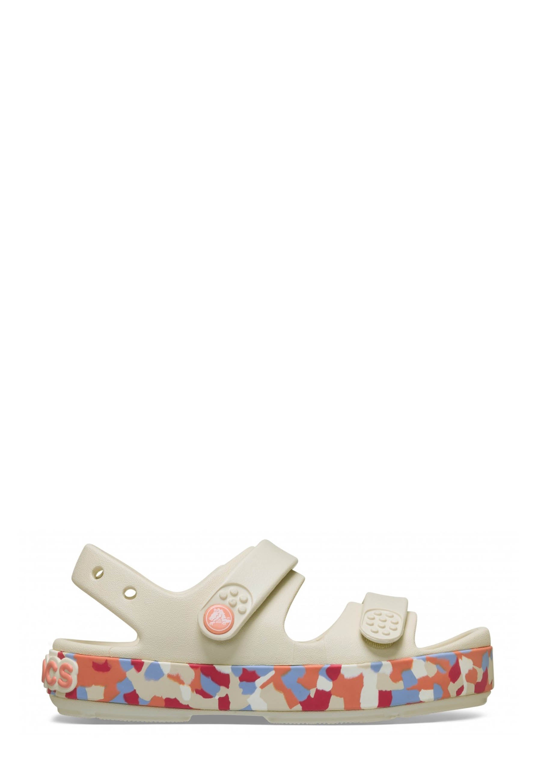 Sandali con strappi Beige Crocs