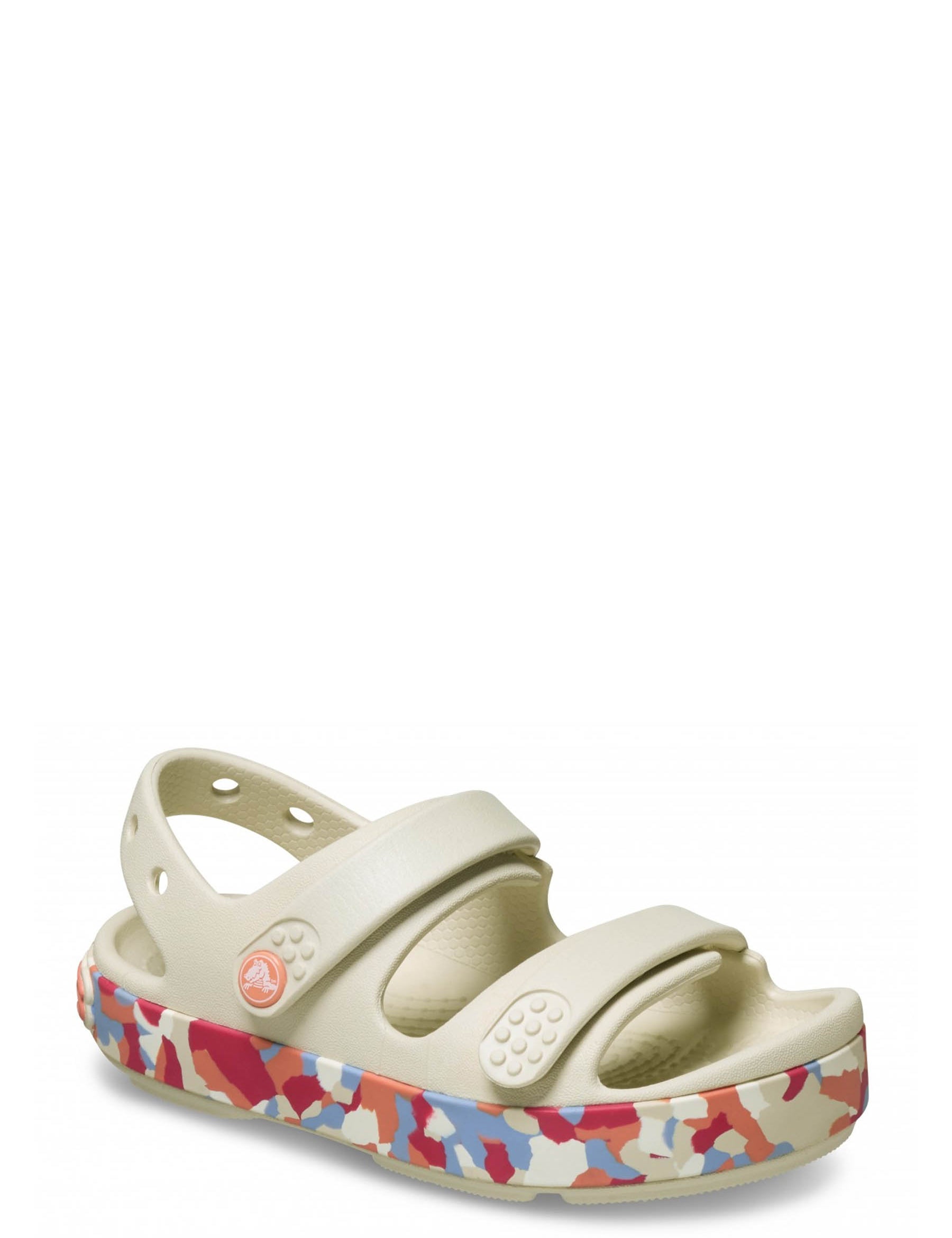 Sandali con strappi Beige Crocs