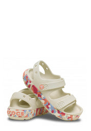 Sandali con strappi Beige Crocs