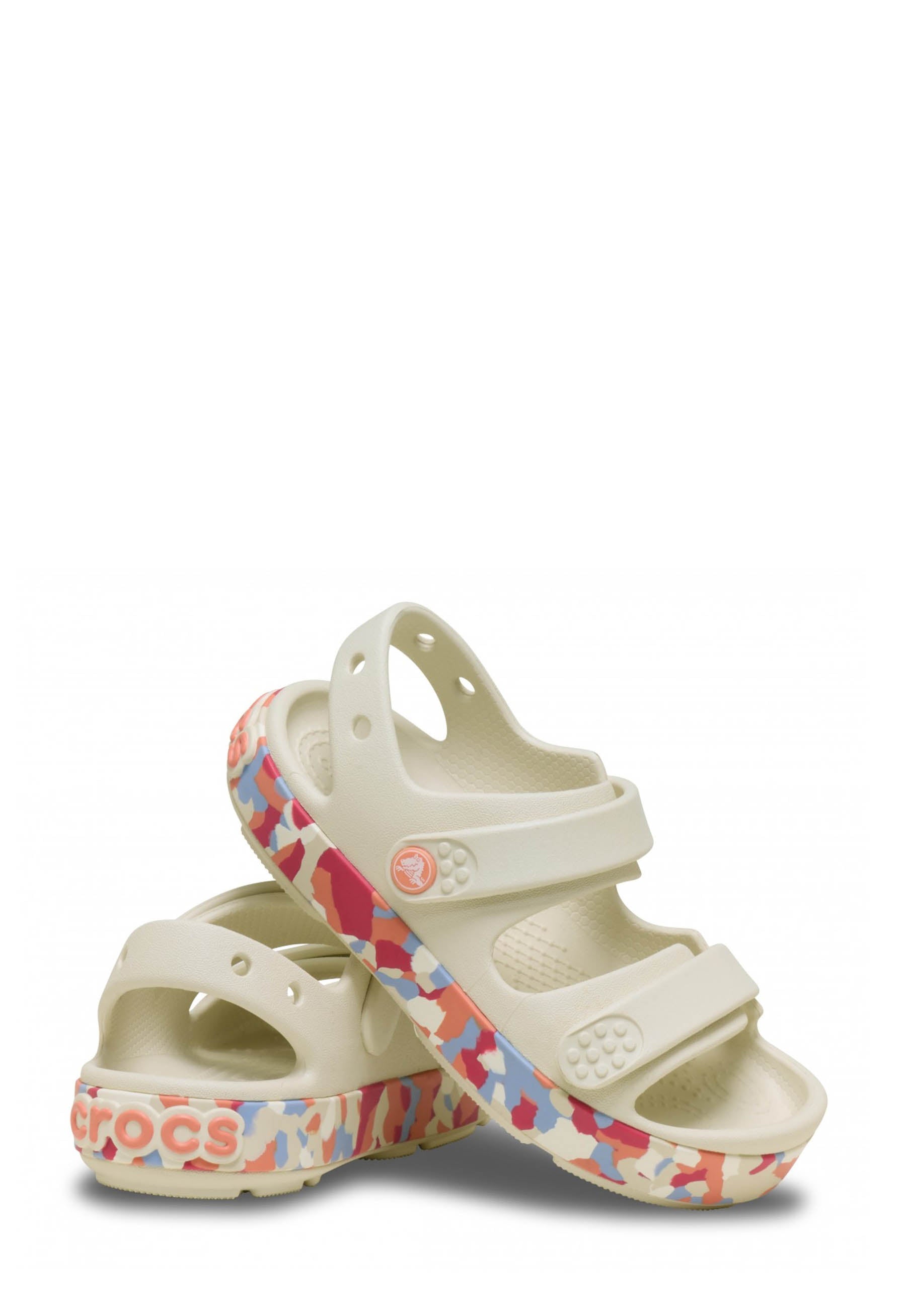 Sandali con strappi Beige Crocs