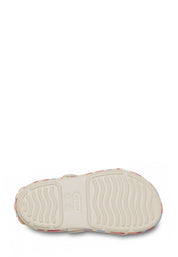 Sandali con strappi Beige Crocs