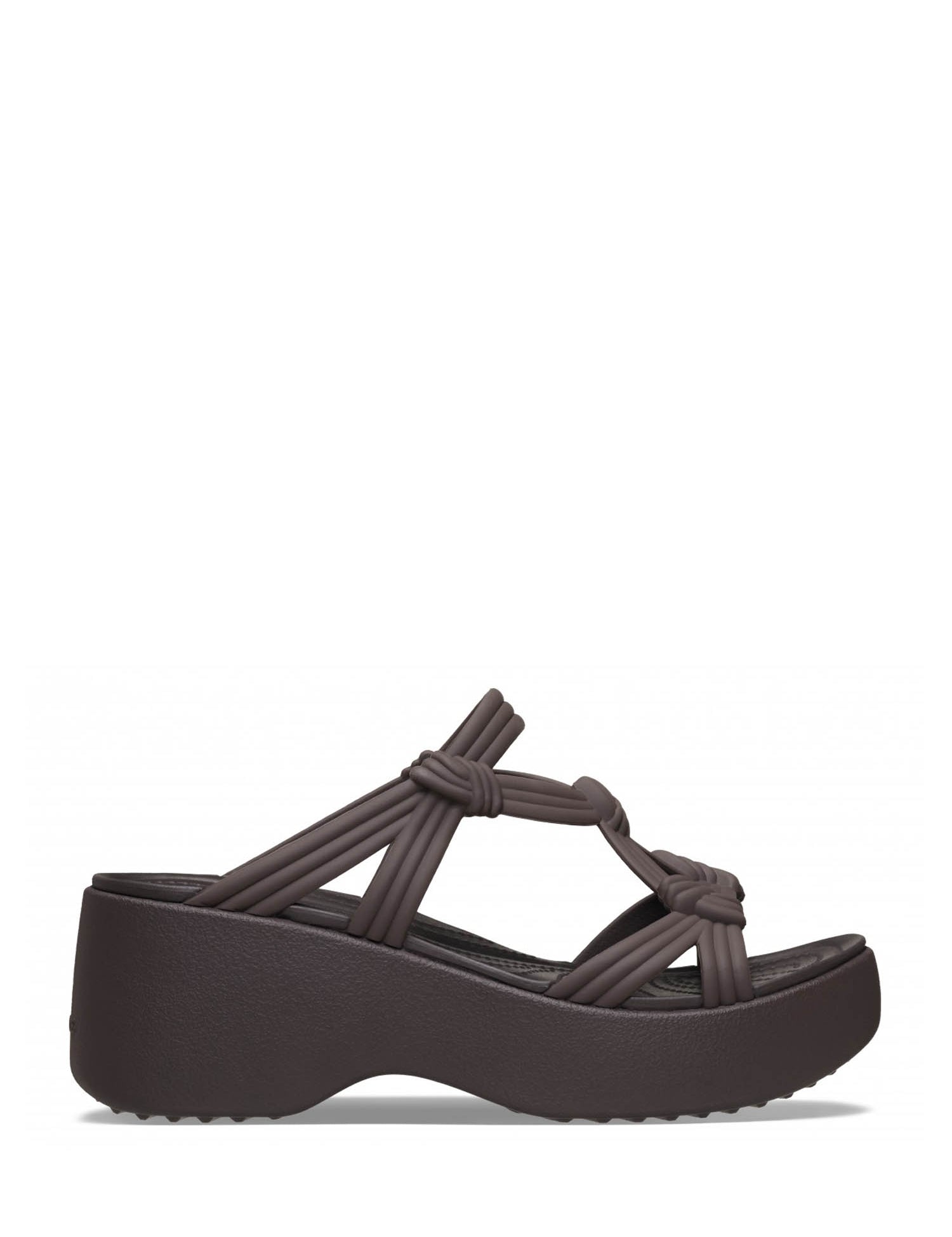 Sandali zeppa Marrone Crocs