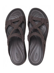 Sandali zeppa Marrone Crocs