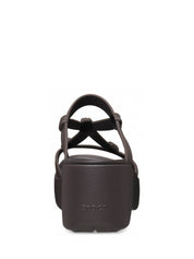 Sandali zeppa Marrone Crocs
