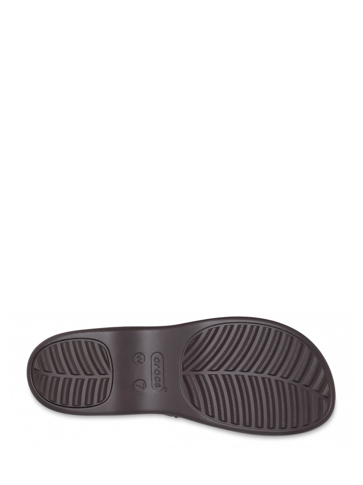 Sandali zeppa Marrone Crocs