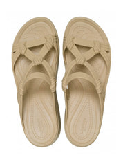 Sandali zeppa Beige Crocs