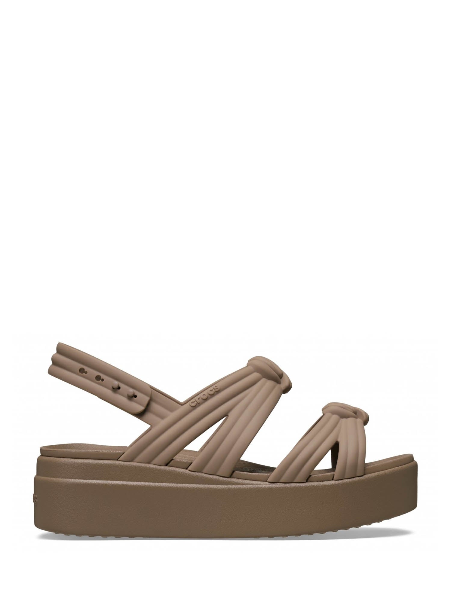 Sandali zeppa Marrone Crocs