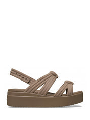 Sandali zeppa Marrone Crocs
