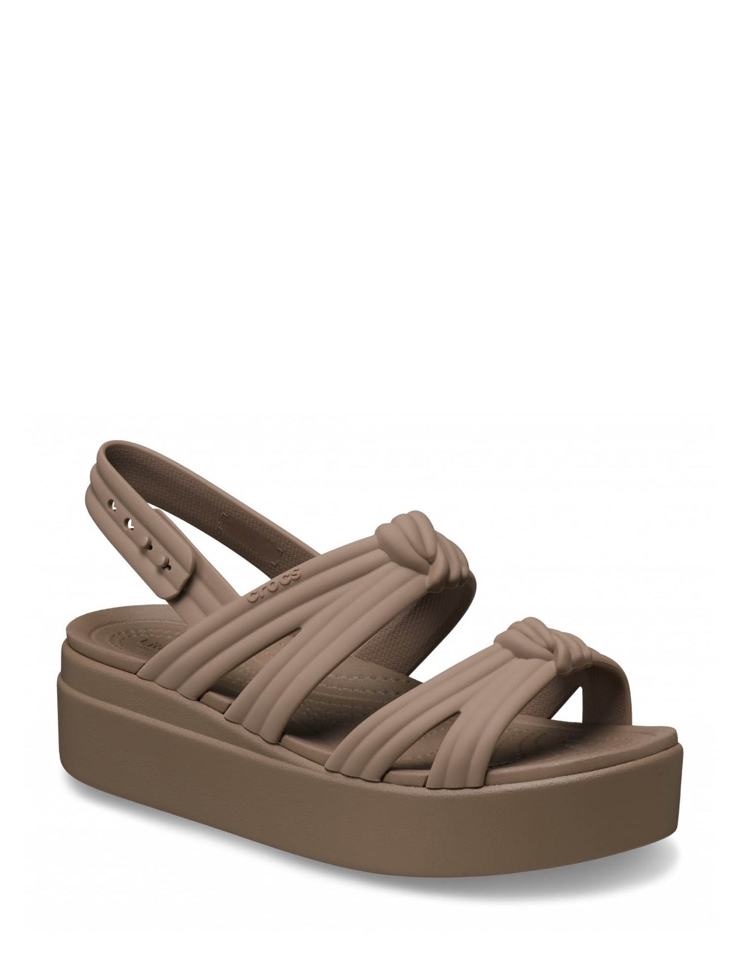 Sandali zeppa Marrone Crocs